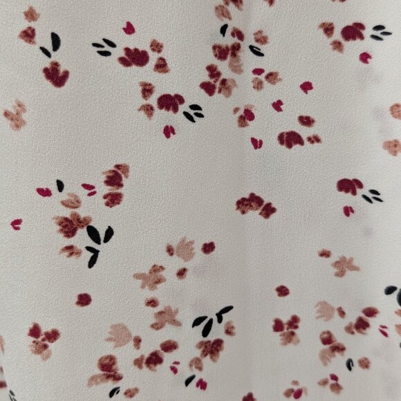 Hilary Radley Split Neck Abstract Floral Print Blouse - Picture 10 of 11